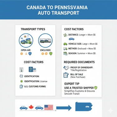 Canada To Pennsylvania